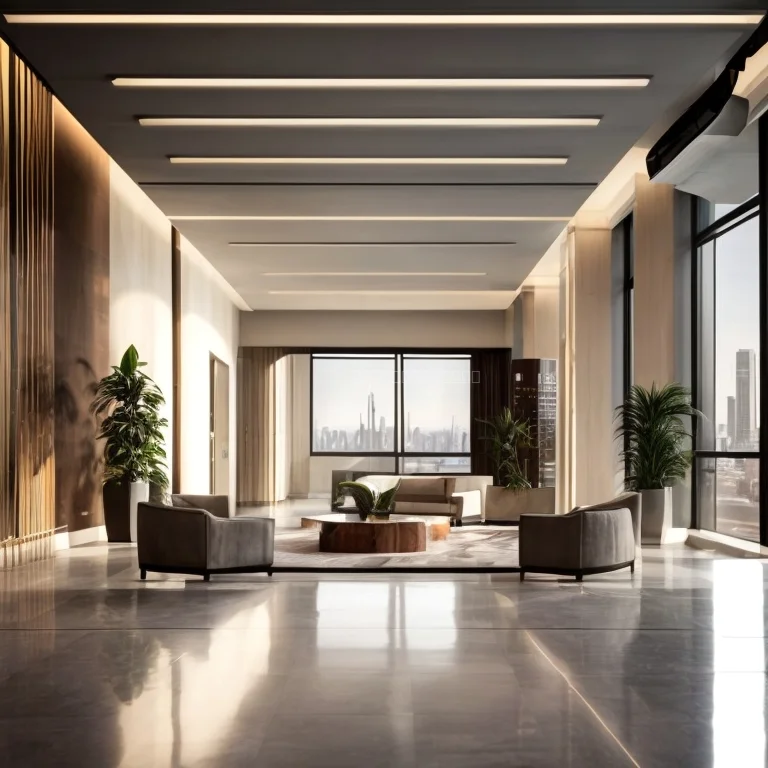 Elegantes Wohnzimmer in einem Luxusapartment